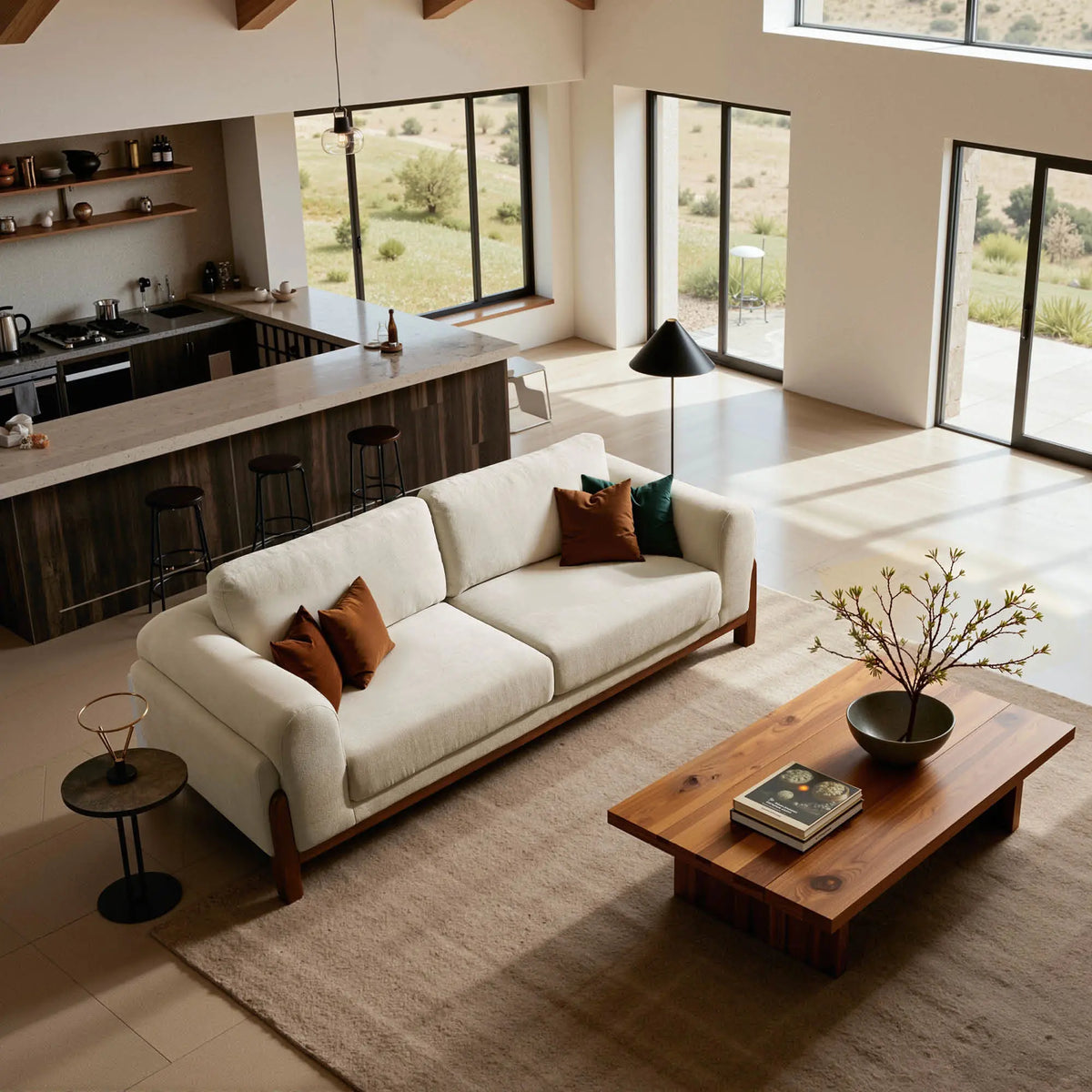 Linen Sofa (89")