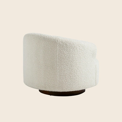 Boucle Round Swivel Chair