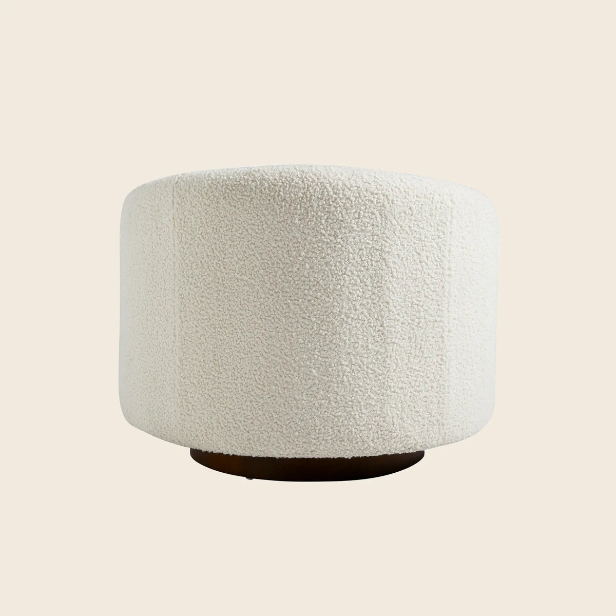 Boucle Round Swivel Chair