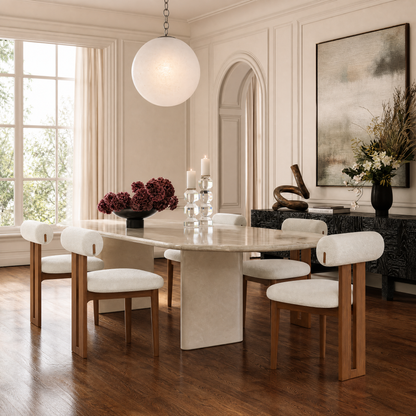 Woce Boucle Dining Chair (Set of 2)