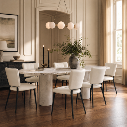 Modern Upholstered Dining Chairs (Set of 2)