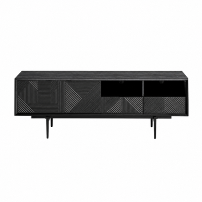 Novara Black Oak Media Console (63'')