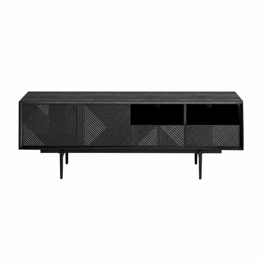 Novara Black Oak Media Console (63'')