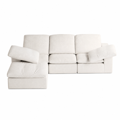 Swofy 3-Seater Chenille Sectional Sofa (118")