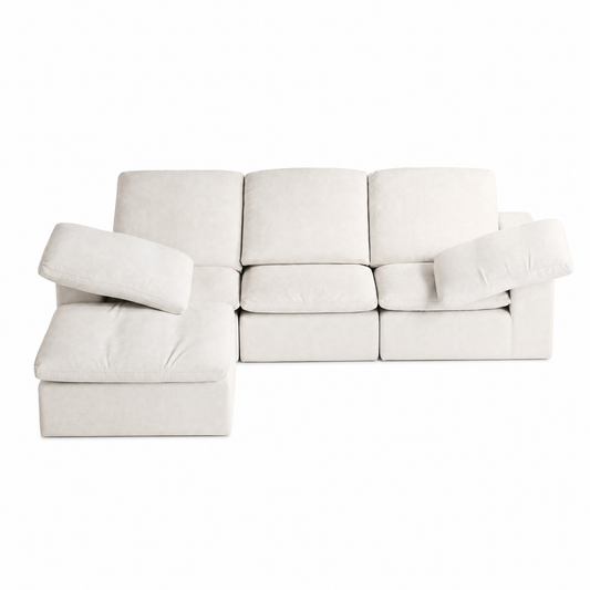 Swofy 3-Seater Chenille Sectional Sofa (118")