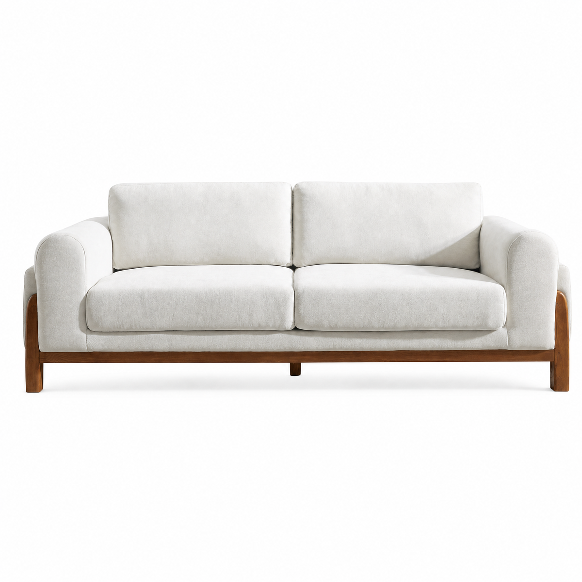 Darcy Gray Cotton & Linen Sofa (89")